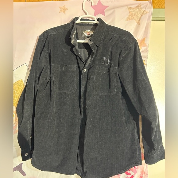 Harley-Davidson Other - Harley-Davidson Charcoal Corduroy Shirt